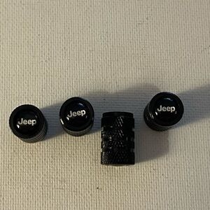 Jeep Valve Stem Caps in Black set of 4 NWT